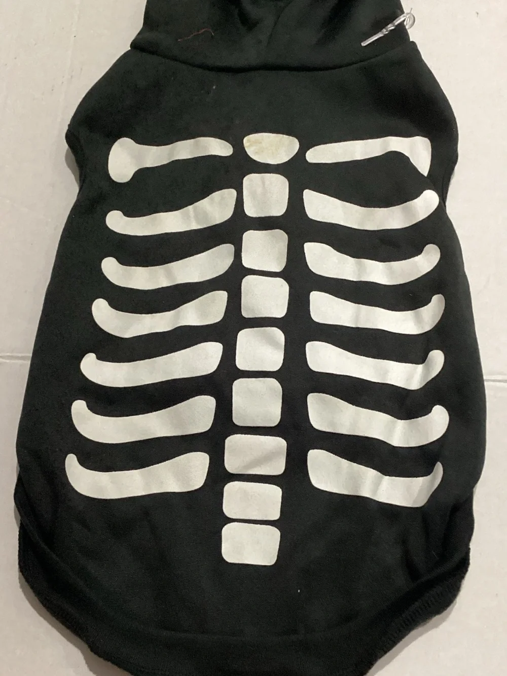 Black Skeleton Dog Hoodie - Pet Costume Hoodie